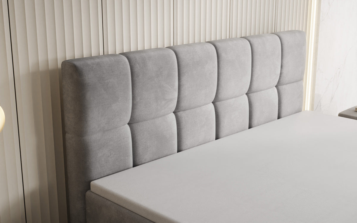 Boxspringbett Windsor mit Stauraum in Samt