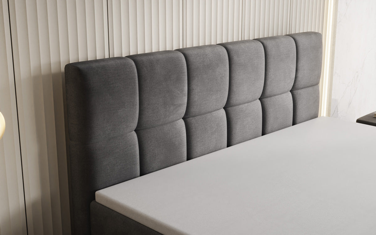 Boxspringbett Windsor mit Stauraum in Samt