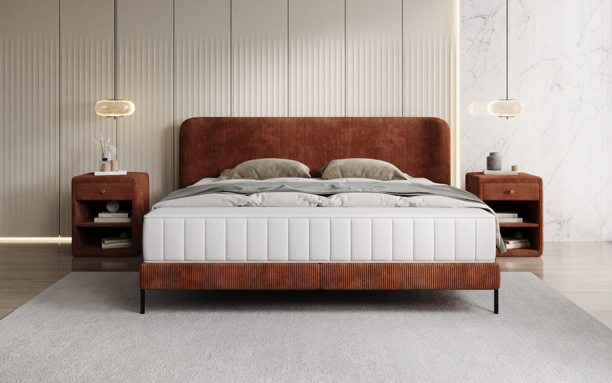 Designer Polsterbett Enna in Cord