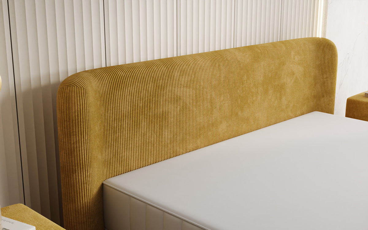 Designer Polsterbett Enna in Cord