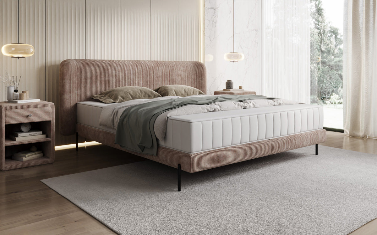 Designer Polsterbett Enna in Cord