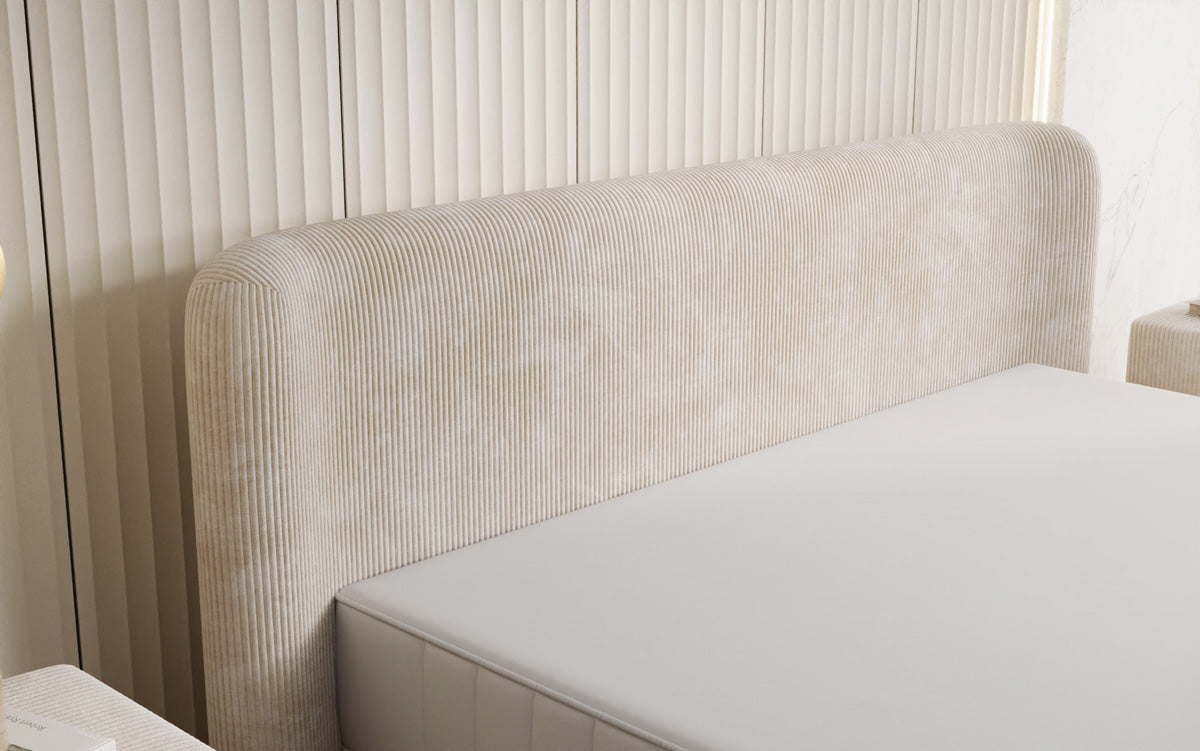 Designer Polsterbett Enna in Cord