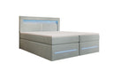 Boxspringbett Minera mit LED, USB und Stauraum