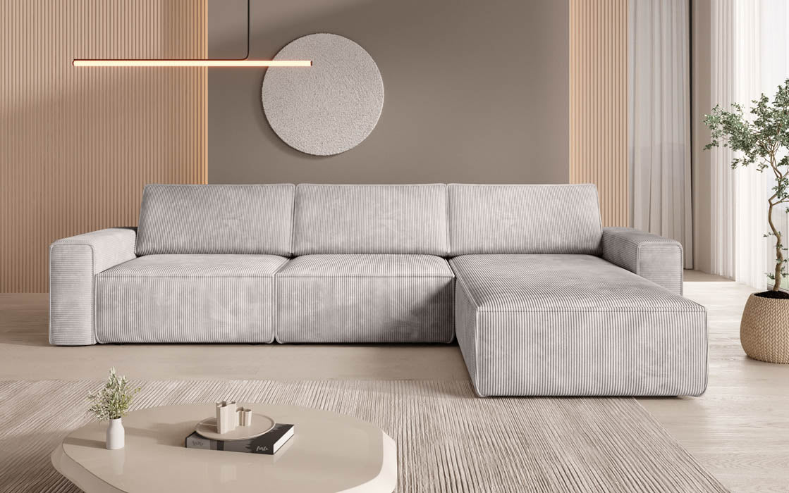 Modulares Ecksofa Yuma L aus Cord