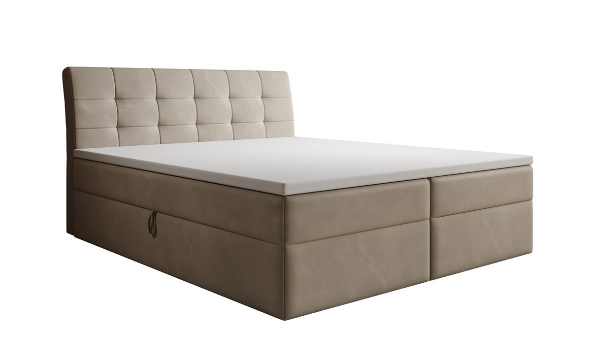 Boxspringbett Amalia Samt mit Stauraum