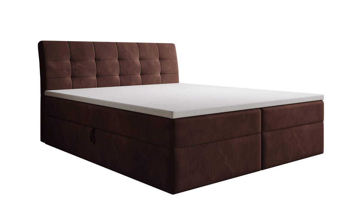 Boxspringbett Amalia Samt mit Stauraum