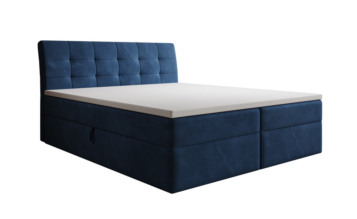 Boxspringbett Amalia Samt mit Stauraum