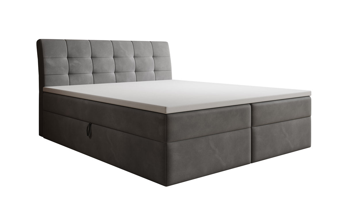 Boxspringbett Amalia Samt mit Stauraum