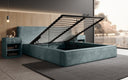 Designer Polsterbett Ophelia in Cord mit Stauraum