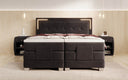 Boxspringbett Noctis Samt elektrisch verstellbar mit LED