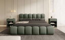 Designer Polsterbett Boston Bouclé mit Stauraum