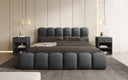 Designer Polsterbett Boston Bouclé mit Stauraum