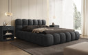 Designer Polsterbett Boston Bouclé mit Stauraum