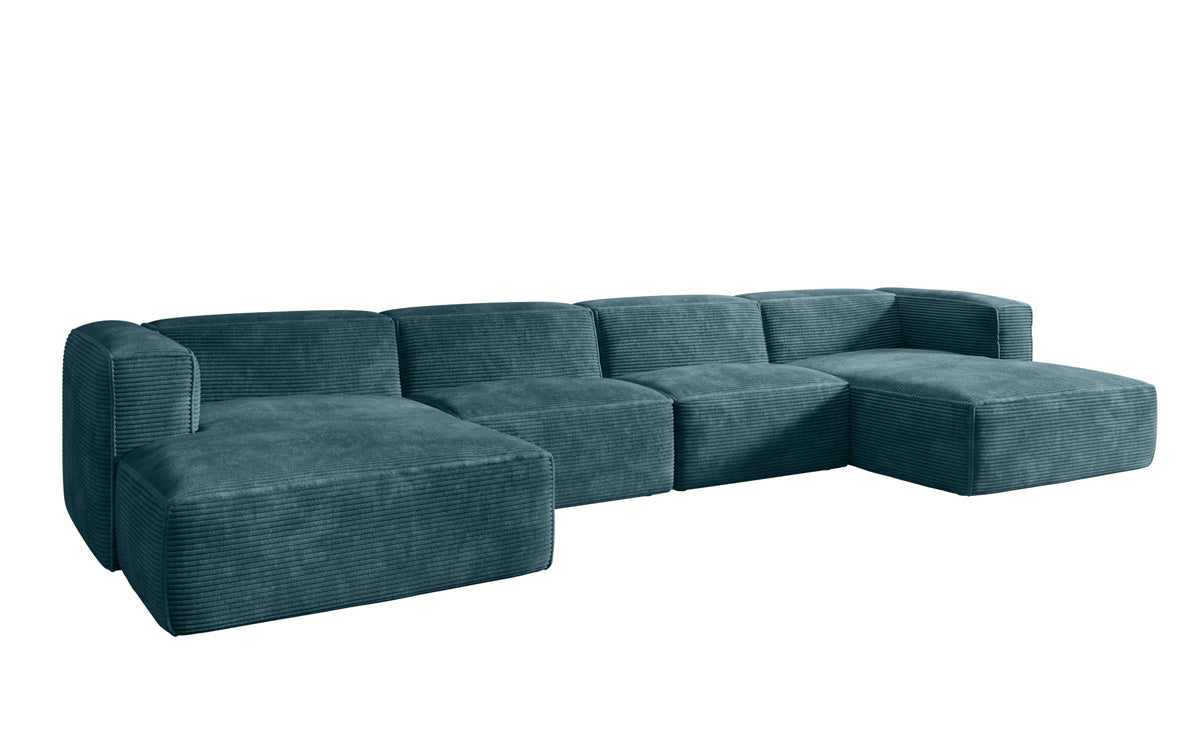 Dizajnová pohovka Comfy U v prevedení Cord