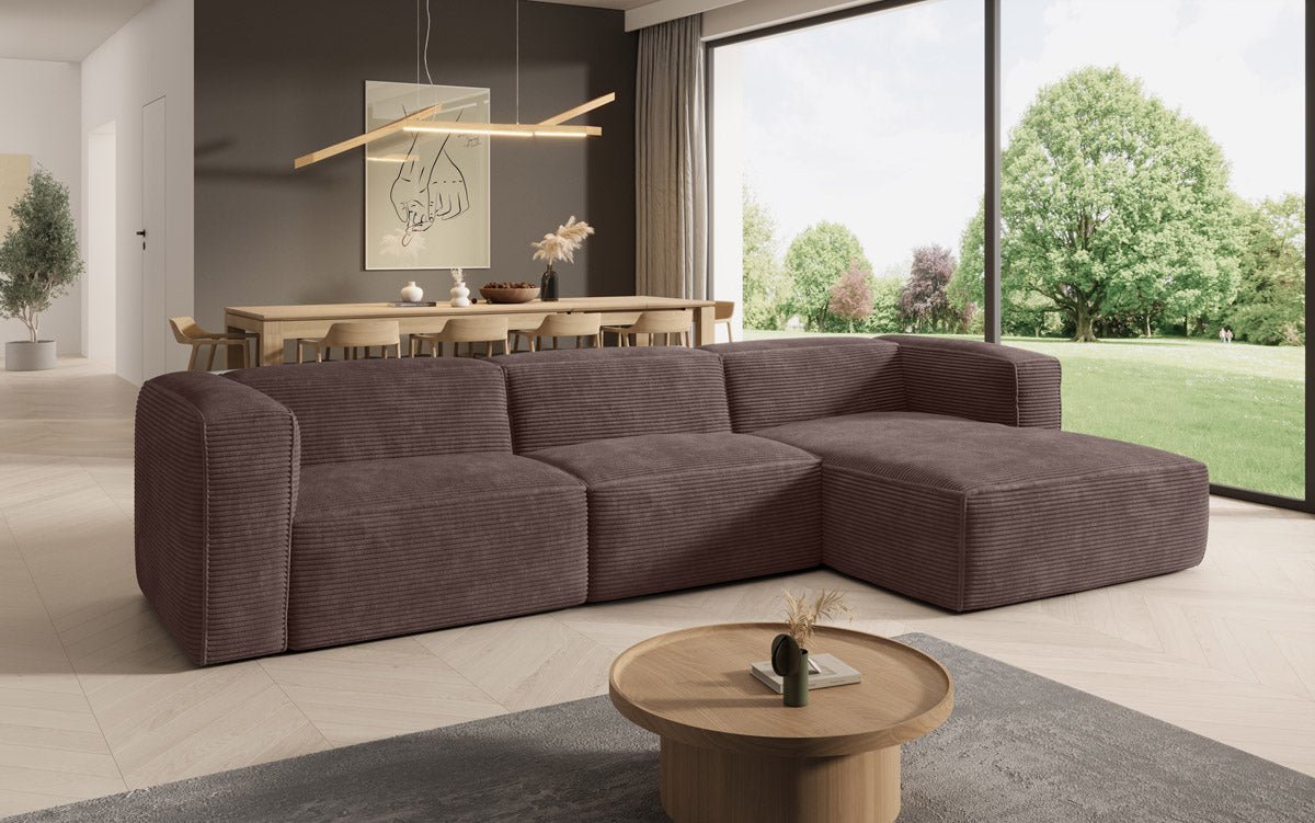 Dizajnová pohovka Comfy L v prevedení Cord