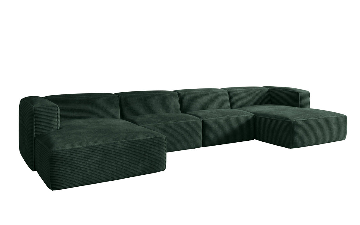 Dizajnová pohovka Comfy U v prevedení Cord