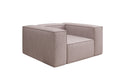 Designer Sofa-Sessel Lesley in Strukturstoff