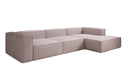 Designer Ecksofa Lesley in Strukturstoff