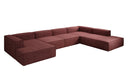 Designer Sofa Lesley U XXL in Strukturstoff