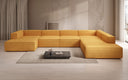 Designer Sofa Lesley U XXL in Strukturstoff