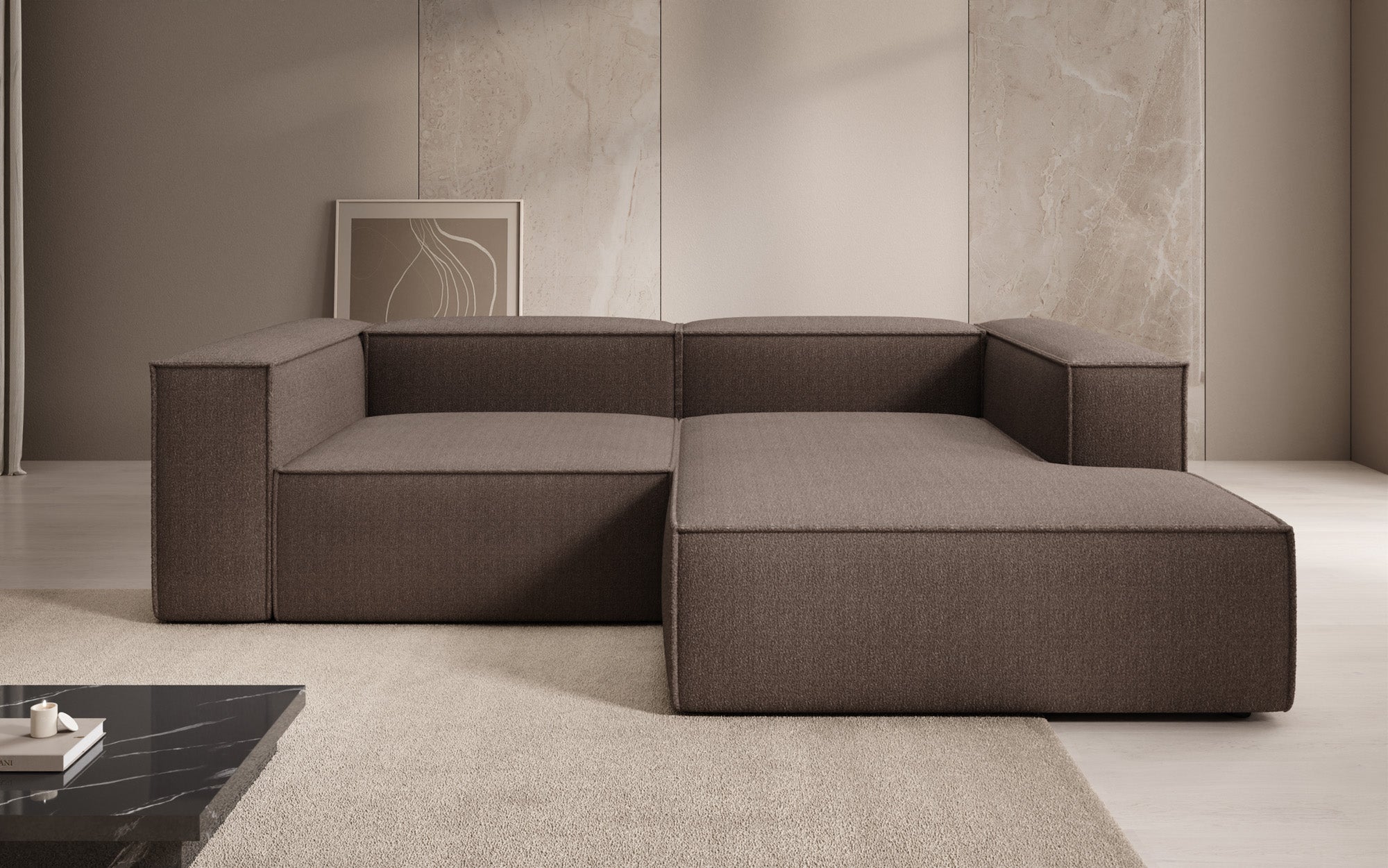 Designer Sofa Lesley L Mini in Bouclé