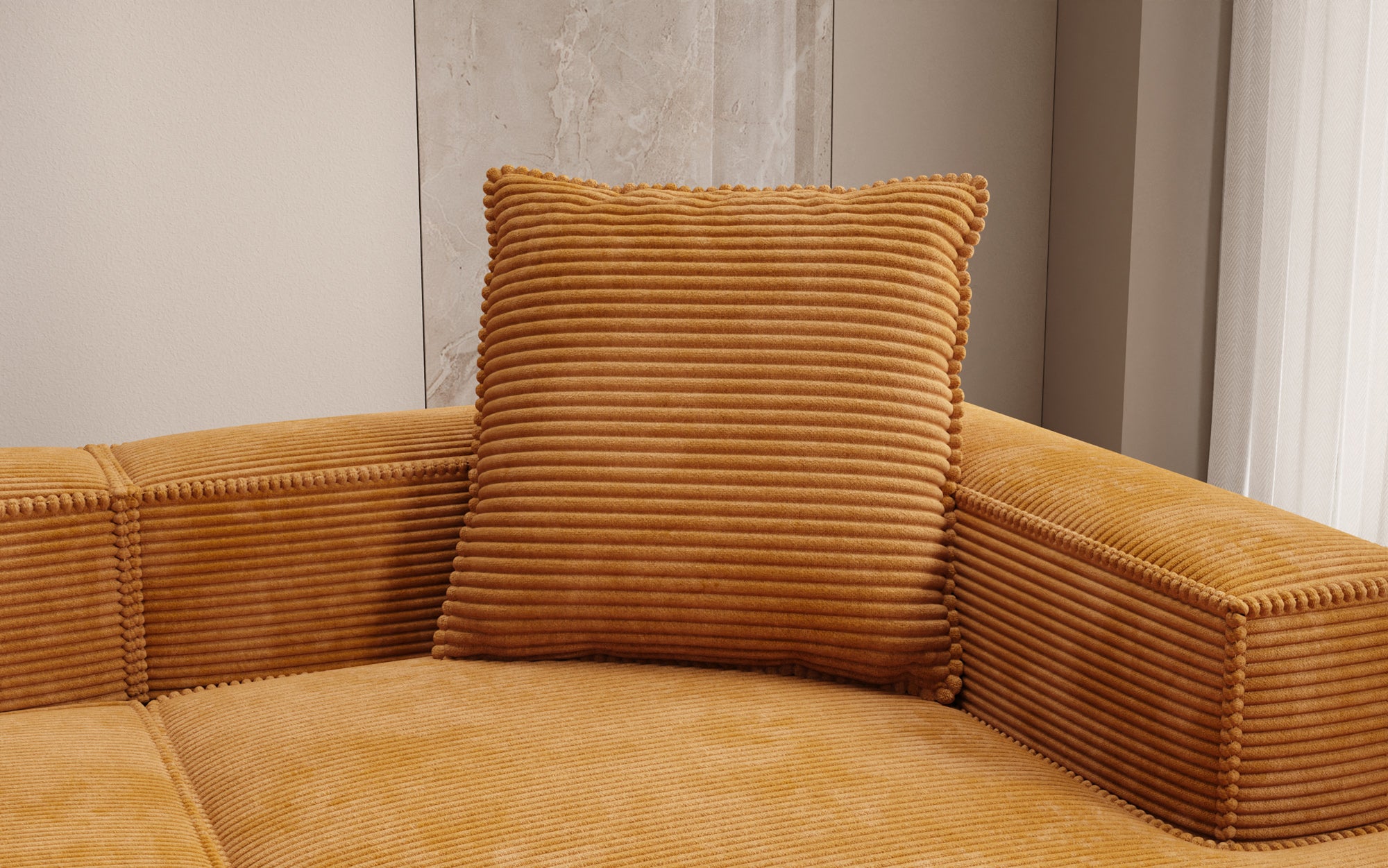 Zierkissen Lesley 60x60 v kordovine