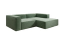 Designer Ecksofa Lesley Mini in Strukturstoff