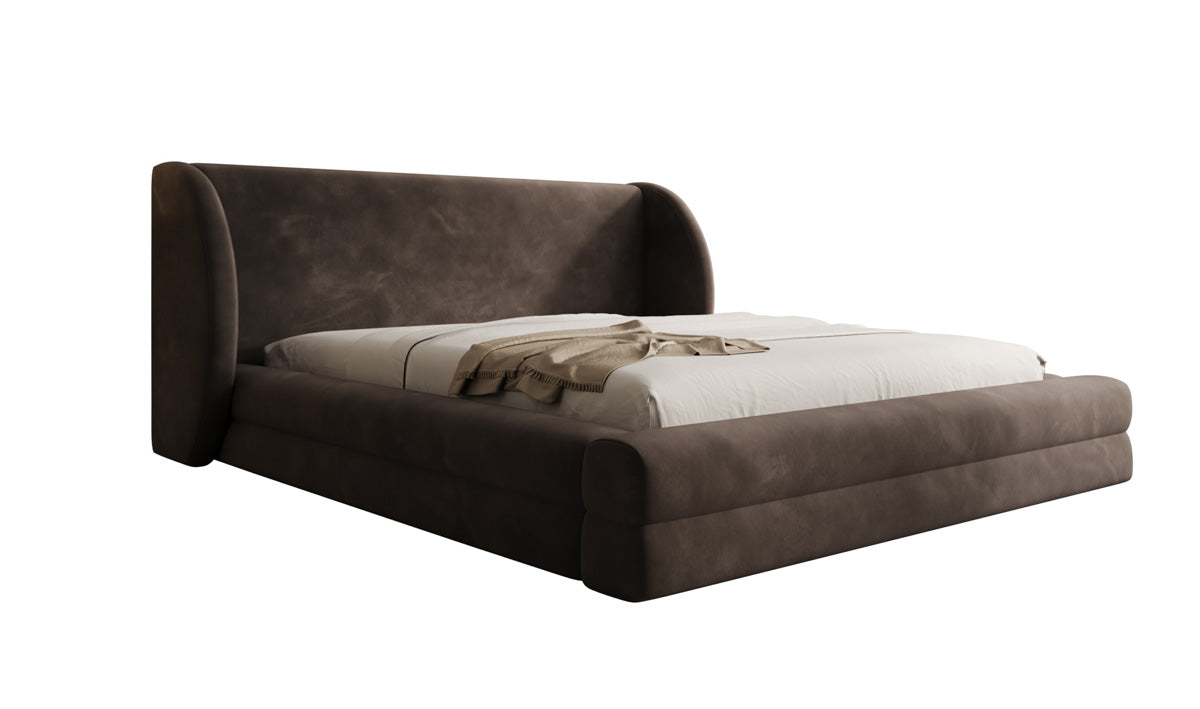 Designer Polsterbett Liv in Samt mit Stauraum