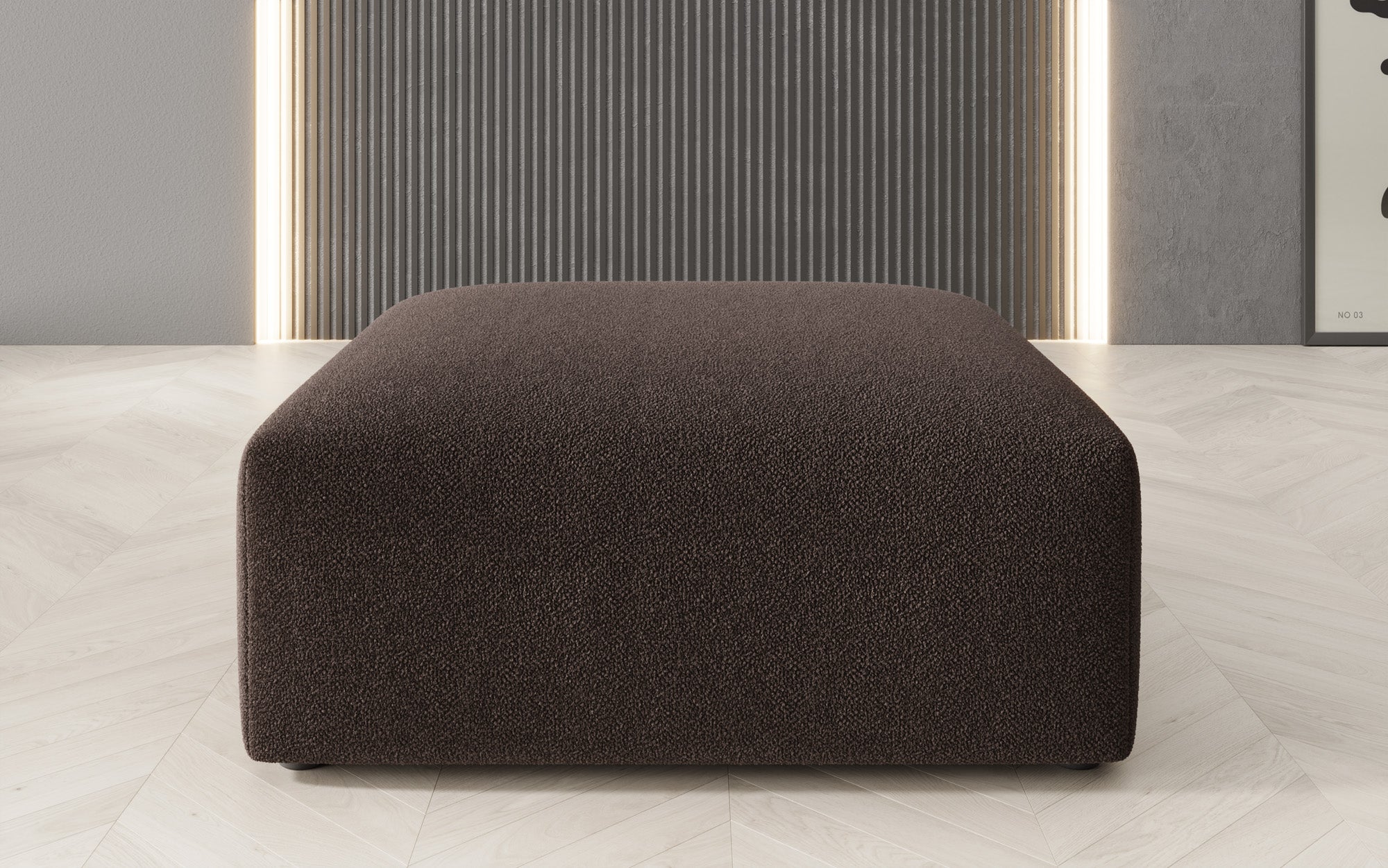 Prídavná stolička 80 cm Snug z bouclé