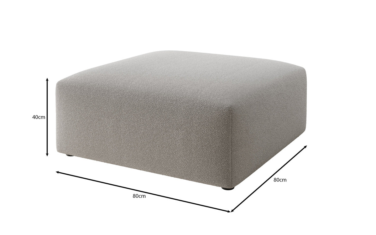 Prídavná stolička 80 cm Snug z bouclé