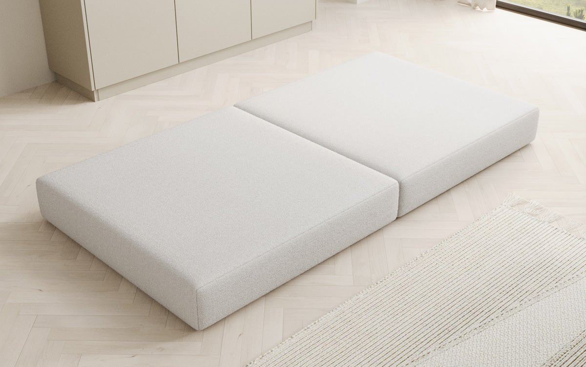 Pomocná stolička Lazy v Bouclé