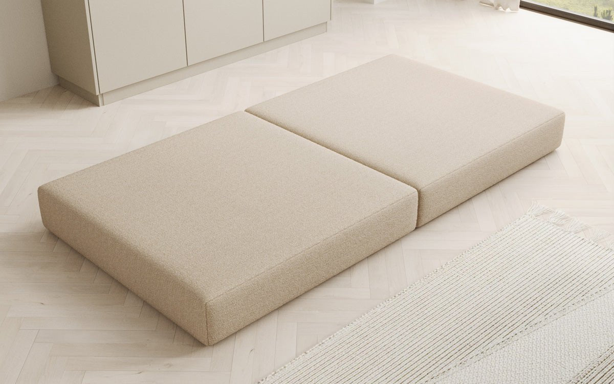 Pomocná stolička Lazy v Bouclé