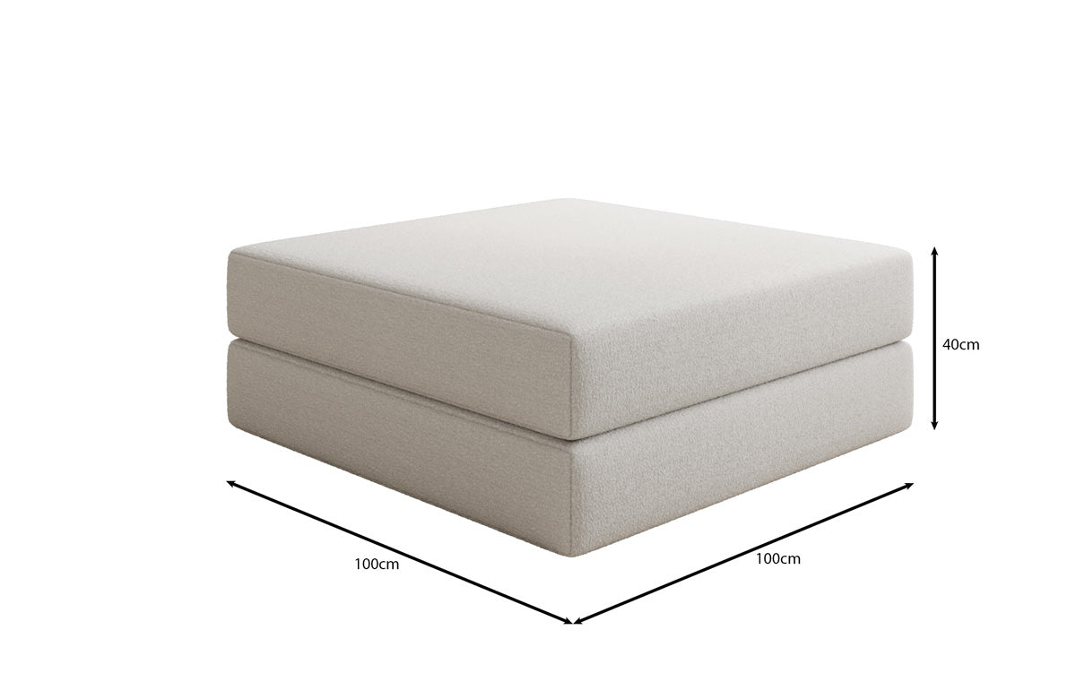 Pomocná stolička Lazy v Bouclé