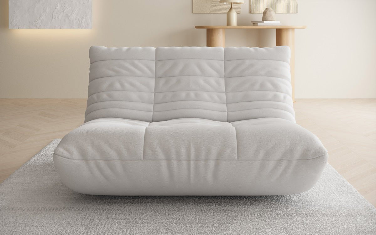 Dizajnérska 2-miestna pohovka Calmo v pravom koži