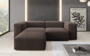 Dizajnová rohová pohovka Snug Mini v buklé