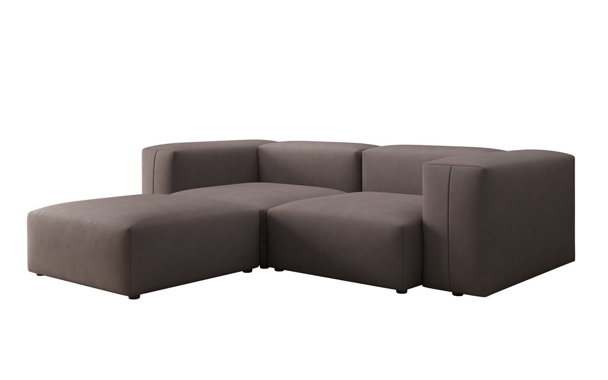 Dizajnová L pohovka Snug Mini v látke