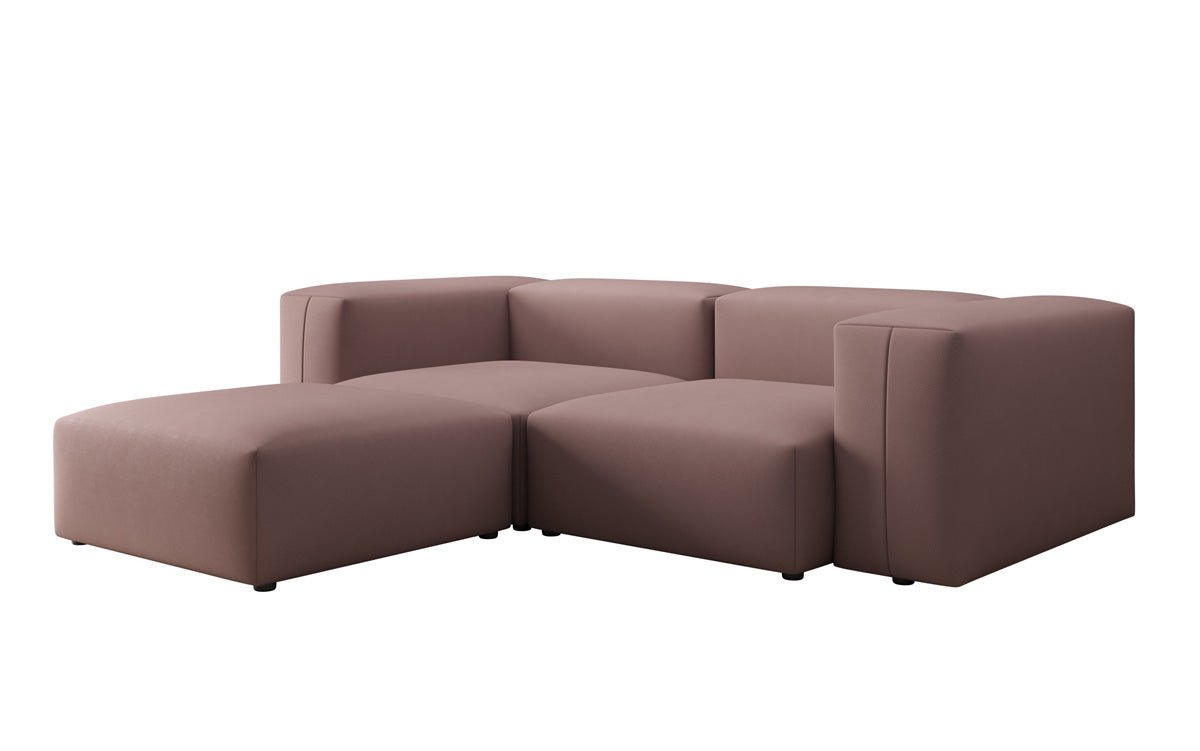 Dizajnová L pohovka Snug Mini v látke