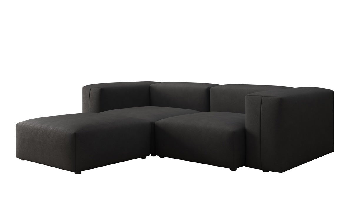 Dizajnová L pohovka Snug Mini v látke
