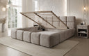 Designer Polsterbett Matilda Cord mit Stauraum