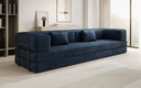 Designer Sofa Lazy 3 Sitzer XXL in Samt