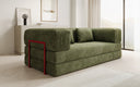 Designer Sofa Lazy 3 Sitzer in Cord