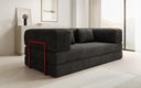 Designer Sofa Lazy 3 Sitzer in Cord