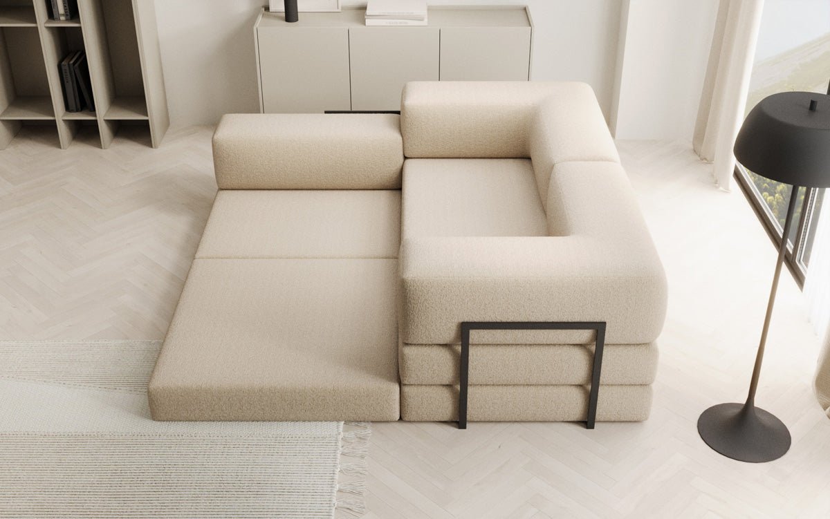 Dizajnová pohovka Lazy L Mini v bouclé