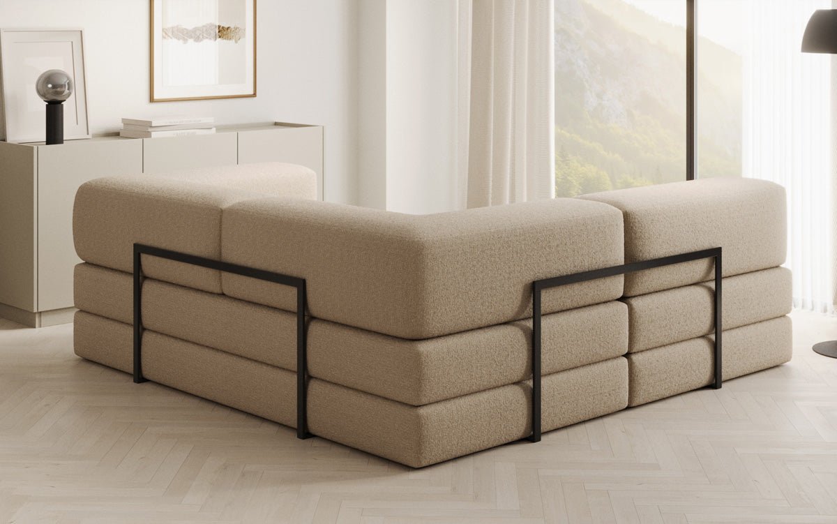 Dizajnová pohovka Lazy L Mini v bouclé