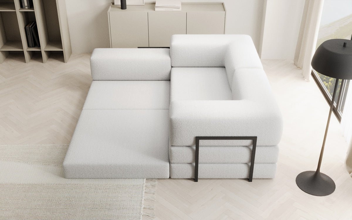 Dizajnová pohovka Lazy L Mini v bouclé