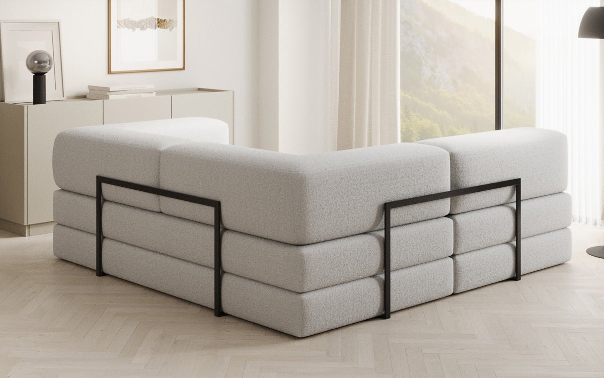 Dizajnová pohovka Lazy L Mini v bouclé