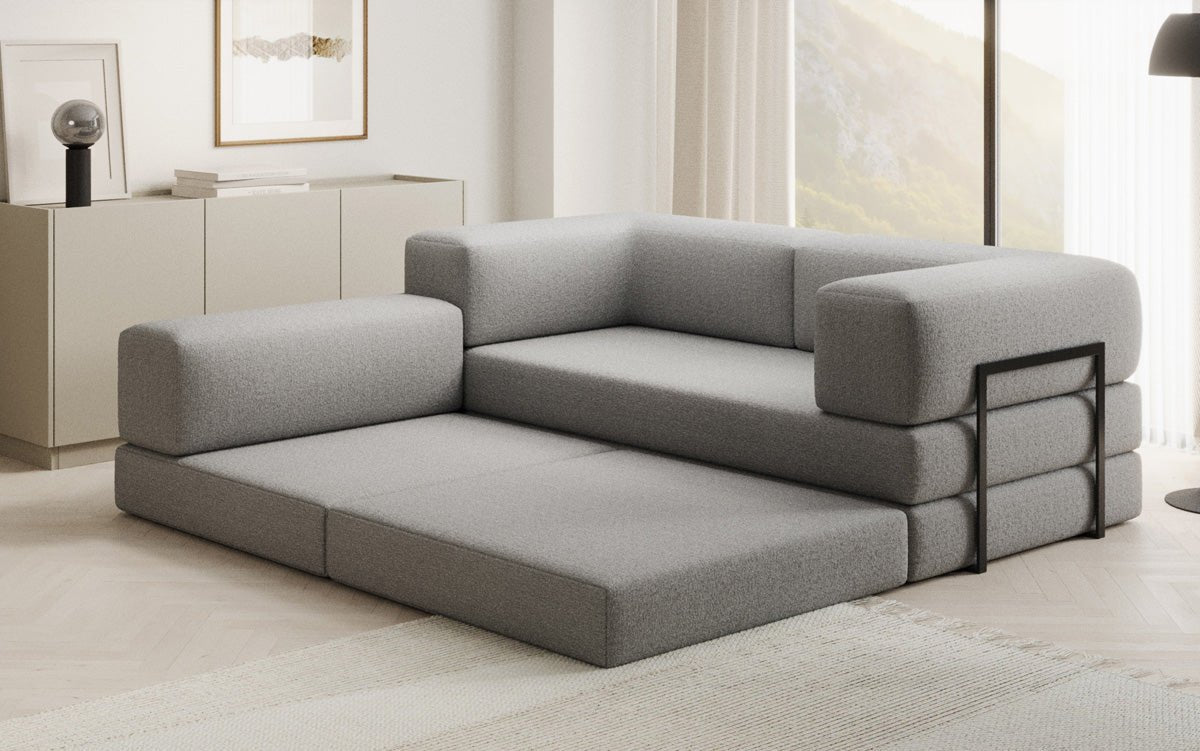 Dizajnová pohovka Lazy L Mini v bouclé