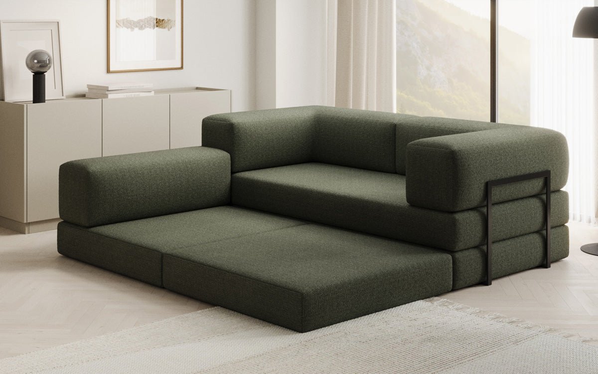 Dizajnová pohovka Lazy L Mini v bouclé