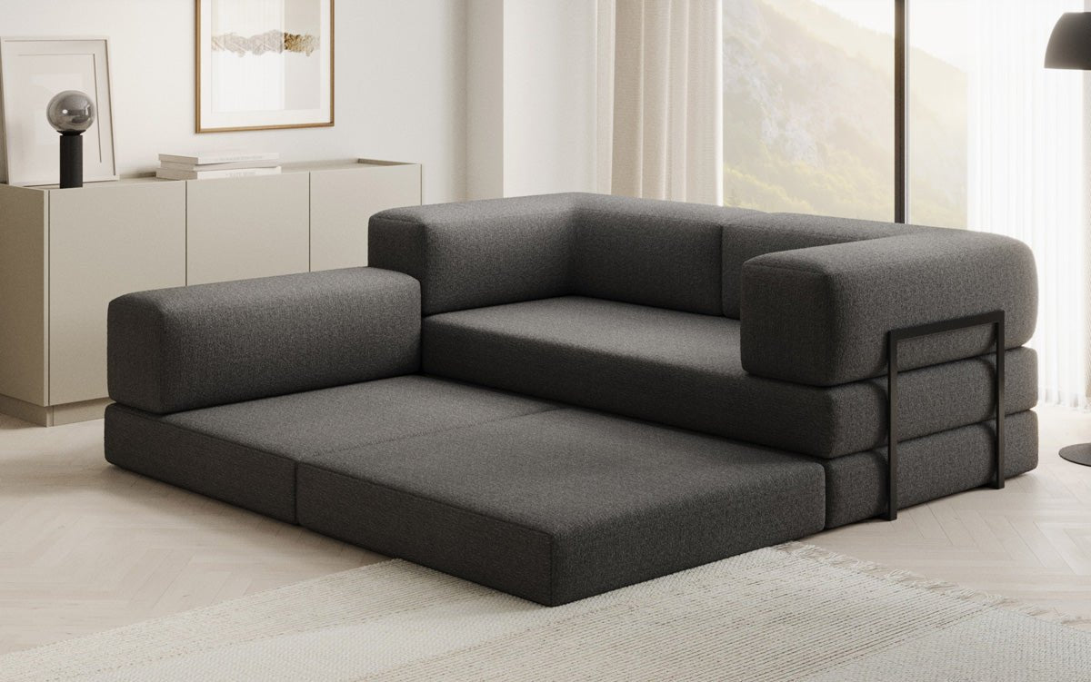 Dizajnová pohovka Lazy L Mini v bouclé