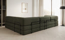 Designer Sofa Lazy L in Bouclé